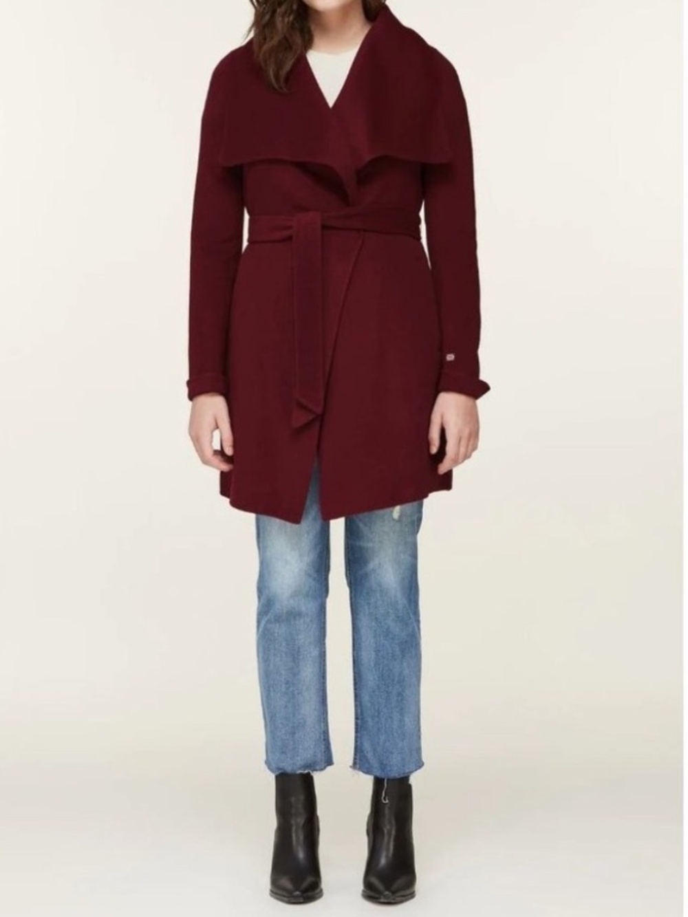 Soia & Kyo Women's Wrap Wool Coat in Size Small